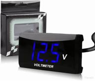 digital voltmeter display motorcycle waterproof logo