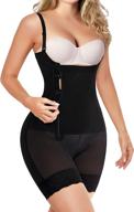 eleady women's full body shaper with tummy control, open bust, slimmer butt lifter panty, and zipper - for effective waist training and shapewear solutions logo