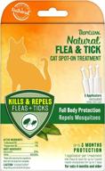 tropiclean natural flea & tick spot on treatment: effective solution for cats logo