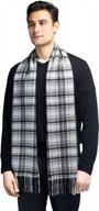 🧣 refined elegance: fishers finery cashmere herringbone scarf, an ideal men's accessory logo