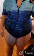 img 1 attached to Aleumdr Women'S Printed Swimsuit - Zip Front, Half/Long Sleeve In S-XXL review by Nate Ducey