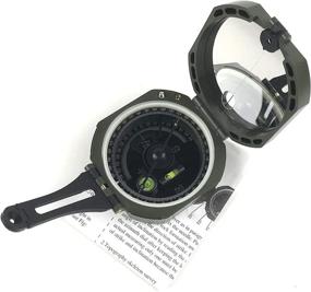img 1 attached to DETUCK Lensatic Military Compass Survival Orienteering Tool With Mirror Navigation For Outdoors, Hiking And Camping - Professional Geological Pocket Compass