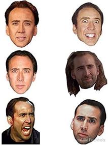 img 1 attached to Nicolas Cage Faces Sticker Graphic - LA Stickers - Auto, Wall, Laptop, Cell, Truck Sticker for Windows, Cars, Trucks