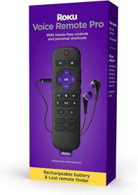 img 4 attached to Roku Voice Remote Pro: Rechargeable Remote With TV Controls, Lost Remote Finder, Hands-Free Voice Controls, And Shortcut Buttons For Roku Players, Roku TV & Streambars With Private Listening