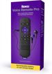 roku voice remote pro: rechargeable remote with tv controls, lost remote finder, hands-free voice controls, and shortcut buttons for roku players, roku tv & streambars with private listening logo