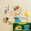 the lion king peel and stick wall decals by roommates - 10"x18" easy to apply logo
