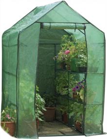 img 4 attached to Gardman 7622 Walk-In Greenhouse: Superior Shelving, Size 75" L x 49" W x 75" H