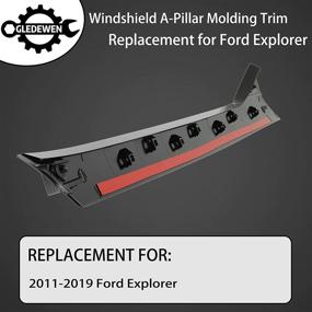 img 3 attached to High-Quality Windshield A-Pillar Molding Trim Kit for 2011-2019 Ford Explorer - Replace 926-451, BB5Z7803136AA, BB5Z7803144AA