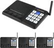 sanzuco wireless intercom system 1 mile range 10 channel 3 private code room to room group team communication home office school business house (4 pack) logo