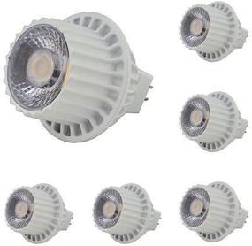 img 3 attached to Упаковка из 6 лампочек LEDwholesalers MR16 12 В 8 Вт с узким углом, белые, эквивалент 50 Вт для ландшафтного, встраиваемого и трекового освещения - 1243WHx6