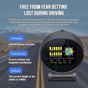 img 2 attached to Digital Inclinometer GPS Slope Meter, Roll Pitch Angle, And Automotive Speedometer For All Vehicles - MR CARTOOL M70