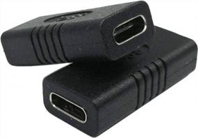 img 3 attached to 🔌 Адаптер USB C Type C Qaoquda - 90 градусов вправо и влево, вверх и вниз, угловой мужской разъем на женский разъем для ноутбука, планшета и мобильного телефона - 2 шт.