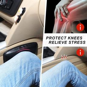 img 3 attached to 6 Pack Soft Leather Car Knee Cushion Armrest Support - Automotive Center Consoles Pillow for Auto Knee, Leg and Elbow - Interior Accessories for Car Truck