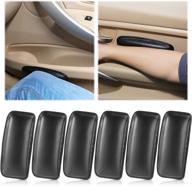 6 pack soft leather car knee cushion armrest support - automotive center consoles pillow for auto knee, leg and elbow - interior accessories for car truck логотип