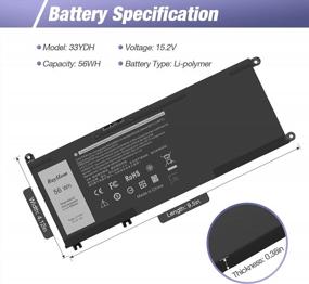 img 1 attached to Long-Lasting RayHom 33YDH Laptop Battery For Dell - 56WH With 12 Months Warranty