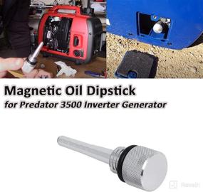 img 3 attached to 🧲 Gekufa Magnetized Oil Dipstick for Predator 3500 Inverter Generator (Silver)