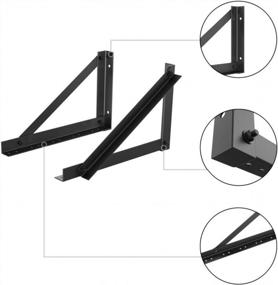 img 3 attached to AMSOOM DIY Triangle Shelf For Garage Storage And Home Organization - Sturdy Wall-Mounted Shelf System With Easy Installation And Black Finish