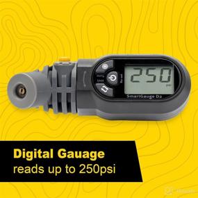 img 3 attached to SmartGauge D2 Digital Tire Pressure Gauge - 250PSI 4 Settings for Bicycles - Black - Ideal Stocking Stuffers