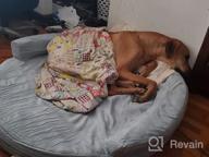 картинка 1 прикреплена к отзыву KOPEKS Deluxe Orthopedic Memory Foam Round Sofa Lounge Dog Bed - Jumbo XL - Brown, Model:Round от Mike Hernandez