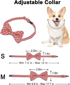 img 3 attached to BANMODER Adjustable Dog Bow Ties: 10pcs Vibrant Bowtie Collars for Dogs and Cats