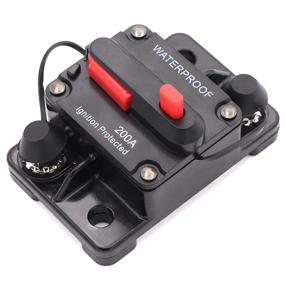 img 3 attached to ⚡️ Discover the Welugnal 200 Amp Automotive Marine Circuit Breaker: Manual Reset, Surface-Mount for Trolling Boat Motor Battery Thermal - Waterproof, 12V-48V DC