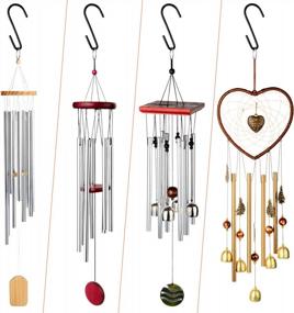 img 2 attached to 24-Pack Outdoor Wind Chime And Spinner Hooks For Hanging - Multipurpose Metal S Hooks For Plants, Coats, Hats, Ties, And More