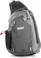 stay hands-free with the mindshift gear photocross 10 sling bag in carbon gray logo