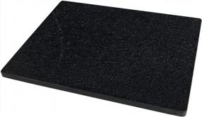 img 4 attached to Soulscrafts Natural Black Marble Pastry Cheese And Cutting Board Slab 16X12X0.5 Inch