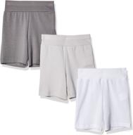 👶 hanes ultimate baby flexy 3 pack - adjustable fit knit shorts: the perfect pick for your little one's comfort! logo