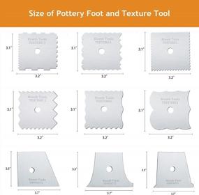 img 3 attached to Get Consistent Pottery Shapes With 9 Piece Metal Profile Rib Bundle And Stainless Texture Tool