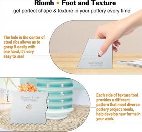 img 2 attached to Get Consistent Pottery Shapes With 9 Piece Metal Profile Rib Bundle And Stainless Texture Tool