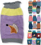 xxs свитер для собак, вязаная модная теплая мягкая зимняя одежда для маленьких и больших домашних животных, кошек, щенков, ежиков, длина 8 дюймов логотип