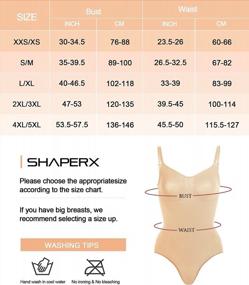 img 2 attached to Get Your Perfect Figure With SHAPERX Women'S Tummy Control Bodysuit