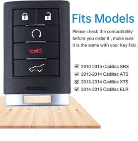 img 1 attached to 🔑 Keyless Entry Fob for Cadillac SRX 2010-2015 / ATS XTS/ELR 2013-2014 | 1 Piece | FCCID(NBG009768T) | 5-Buttons | 315 MHz | Remote Control Start Replacement