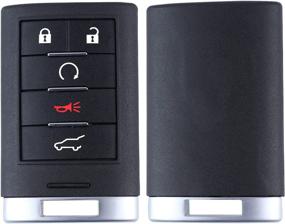 img 3 attached to 🔑 Keyless Entry Fob for Cadillac SRX 2010-2015 / ATS XTS/ELR 2013-2014 | 1 Piece | FCCID(NBG009768T) | 5-Buttons | 315 MHz | Remote Control Start Replacement