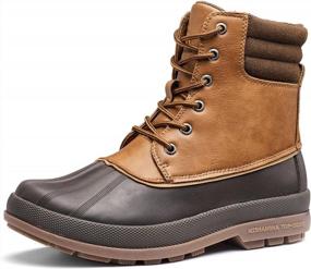 img 4 attached to Stay Warm And Dry In Style With Men'S Insulated Duck Boots For Winter Outdoor Adventures