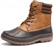 stay warm and dry in style with men's insulated duck boots for winter outdoor adventures logo
