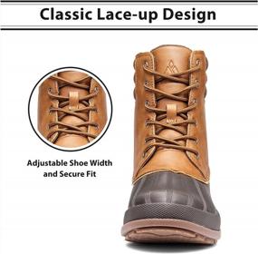 img 2 attached to Stay Warm And Dry In Style With Men'S Insulated Duck Boots For Winter Outdoor Adventures