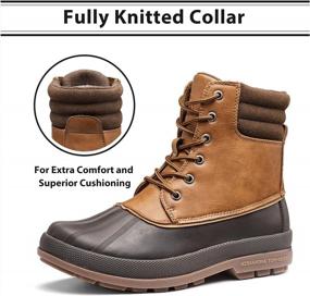 img 1 attached to Stay Warm And Dry In Style With Men'S Insulated Duck Boots For Winter Outdoor Adventures