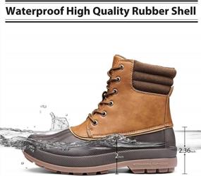 img 3 attached to Stay Warm And Dry In Style With Men'S Insulated Duck Boots For Winter Outdoor Adventures