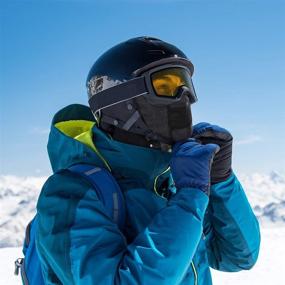 img 3 attached to 🎿 Balaclava Ski Mask: Ultimate Winter Full Face Gear for Men & Women for Skiing, Snowboarding, Motorcycle Riding & Running