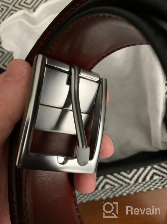img 1 attached to Lavemi Reversible Men'S Belt 100% Italian Leather Dress Casual Trim To Fit, 2 Colors In 1 review by Brandon Carr
