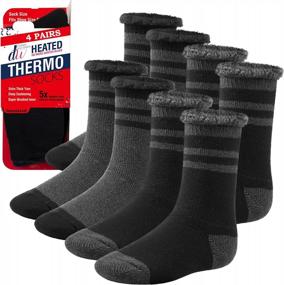img 4 attached to Thermal Socks For Men And Women - 4/6 Pairs Thick Heated Winter Boot Socks Insulated For Extreme Cold Weathers By Debra Weitzner