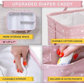 img 3 attached to 🧺 StarHug Baby Diaper Caddy Organizer - Kids' Home Store