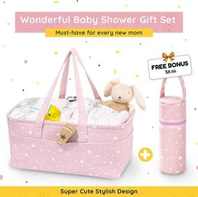 img 2 attached to 🧺 StarHug Baby Diaper Caddy Organizer - Kids' Home Store