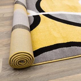 img 2 attached to Add Warmth To Your Home With A Yellow Abstract Circles Area Rug