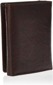 img 3 attached to Fossil Mens Quinn Trifold Black