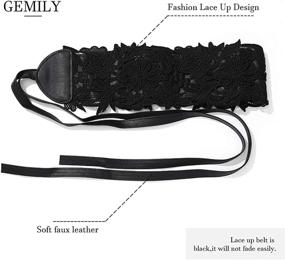 img 3 attached to Gemily Waistband Leather Accessory Black 1 Women's Accessories in Belts