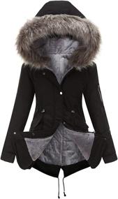 img 4 attached to Chouyatou Womens Winter Sherpa Hooded Women's Clothing : Coats, Jackets & Vests