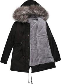 img 2 attached to Chouyatou Womens Winter Sherpa Hooded Women's Clothing : Coats, Jackets & Vests